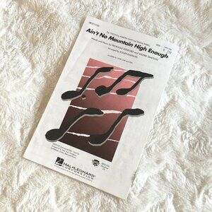 5/$25 'Ain't No Mountain High Enough' Pop Hit Vocal Arrangement Music Sheets